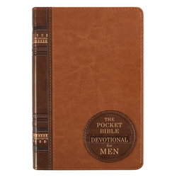 Image of Pocket Bible Devotional for Men Faux Leather