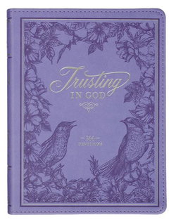 Image of Devotional Trusting God Purple Faux Leather
