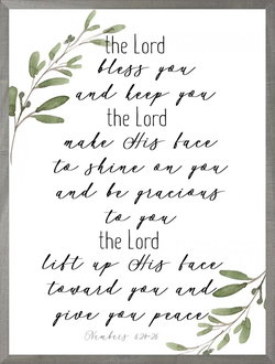 Image of Farmhouse Grey The Lord Bless You 18×24