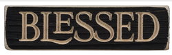 Image of Magnet Black Sign – Blessed 6″x1.75″