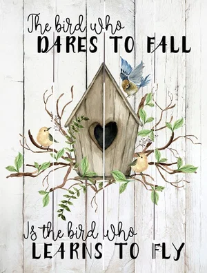 Pallet Art Learn to Fly 9x12