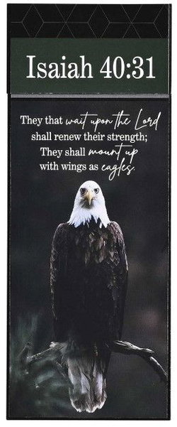 Image of Stacked Wall Eagle Plaque- Isaiah 40:31