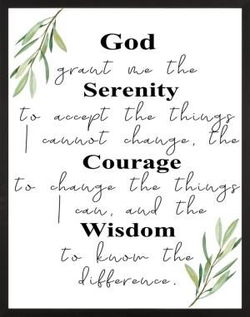 Image of Farmhouse Black Serenity Prayer 11×14
