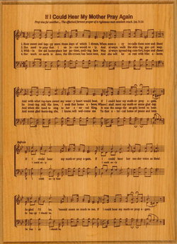 Image of If I Could Hear My Mother 8×11 Wood Plaque