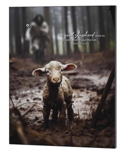 Image of Wall Plaque The Lost Lamb 16×20