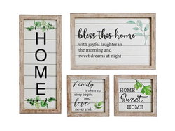 Image of 4 pc Assorted Woodgrain Frame Set (Home)