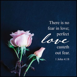 Image of Plaque – Perfect Love 6’x6”