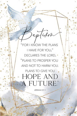Image of Baptism Plaque For I Know the Plans