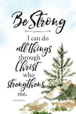 Image of Be Strong- I Can Do All Things Plaque