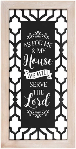 Image of Frame Wall Decor Serve The Lord