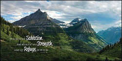 Image of Plaque – Salvation Strength Refuge 24’x12”