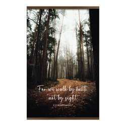 Image of Canvas Hanging Wall Art – Walk By Faith 18’x12′