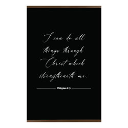 Image of Canvas Hanging Wall Art – Phillipians 4:13 – 18’x12′