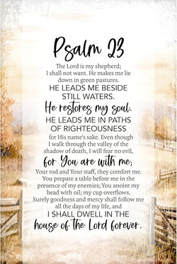 Image of Psalm 23 Plaque 6″x9″