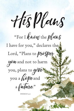 Image of His Plans – For I Know Plaque 6″x9″
