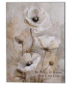 Image of Wall Plaque Be Still & Know That I 18X24