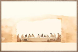 Image of Farmhouse Brown The Last Supper 22×28