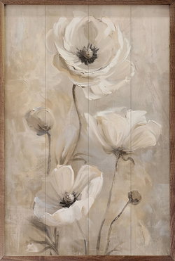 Image of Framed Art- Neutral Flora 2 by Nina Blue