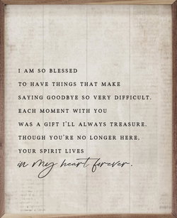 Image of Framed Art- In My Heart Forever / Green