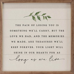 Image of Framed Art- Long As We Live