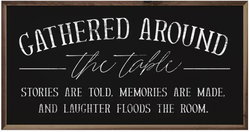 Image of Framed Art- Gathered Around the Table Black