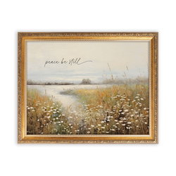 Image of Peace Be Still w/ Gold Frame 17.75 x 13.75
