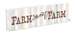 Image of Shelfie Sitter Farm Sweet Farm (white) 3×9