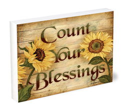 Image of Shelfie Sitter Count Your Blessings 4×5