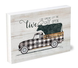 Image of Shelfie Sitter Live Like-Vintage Truck 4×5