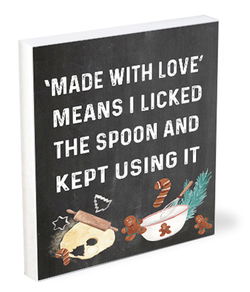 Image of Shelfie Sitter Made with Love 4×5