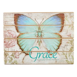 Image of Wall Art Butterfly Grace Eph. 2:8