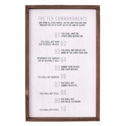 Image of Wall Art 10 Commandments