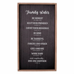 Image of Wall Art Family Rules