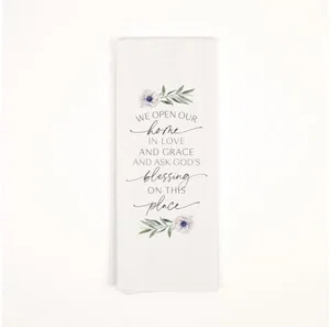 Tea Towel - We Open Our Home in Love & Grace
