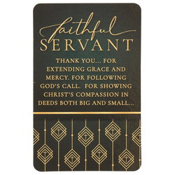 Image of FAITHFUL SERVANT POEM POCKETCARD