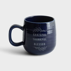 Image of Mug Grateful Thankful Blessed Mug Psalm 136:1