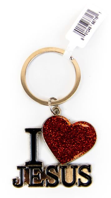 Image of I Love Jesus Key Chain