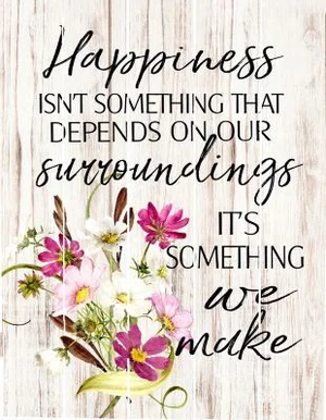 Pallet Art Happiness (white) 9x12