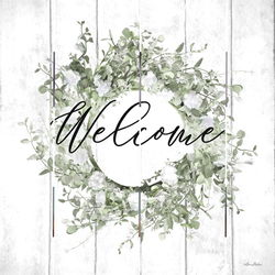 Image of Pallet Art Welcome Wreath 10×10