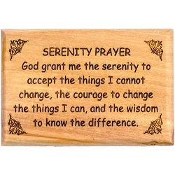 Image of Serenity Prayer Olive Wood Magnet