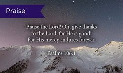 Image of Praise: Psalm 106:1 Pass Along Cards