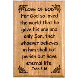 Image of Love of God Olive Wood Magnet