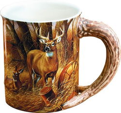 Image of Sculpted Mug Rustic Retreat Deer 16 oz. -ETA Jan. 2026