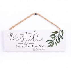Image of Be Still & Know Hanging Sign