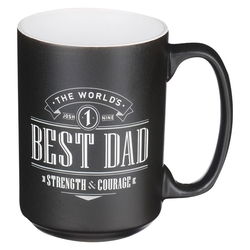 Image of Ceramic Mug Best Dad Joshua 1:9