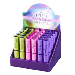Image of Stylish Pen And Case Gift Sets – Asstd Colours