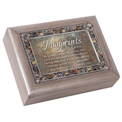 Image of Music Box Footprints in Sand Carried You