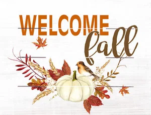 Pallet Art Welcome Fall 9x12