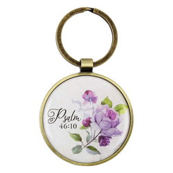 Image of Keyring in a Tin Be Still and Know – Psalm 46:10