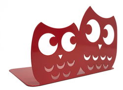 Image of Book Ends Red Owl Set of 2